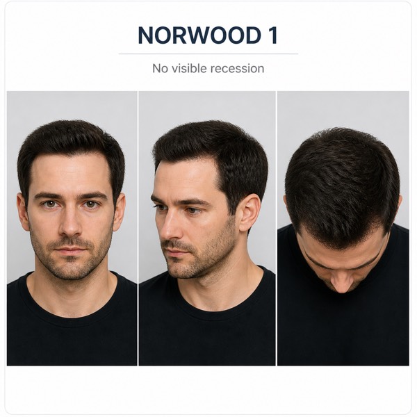 Norwood Stage 1 Hair Loss