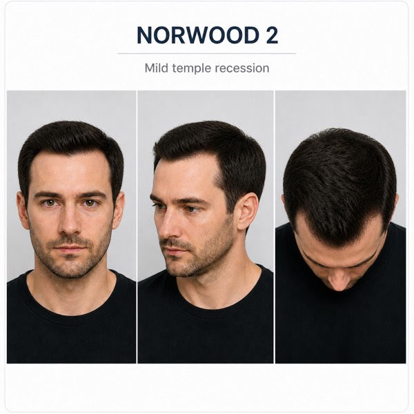 Norwood Stage 2 Hair Loss