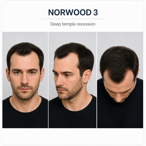 Norwood Stage 3 Hair Loss
