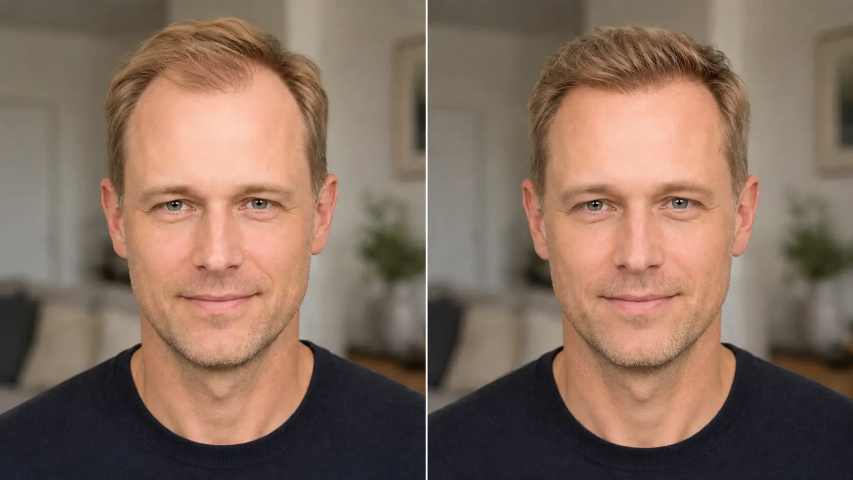2000 Grafts Hair Transplant Before and After